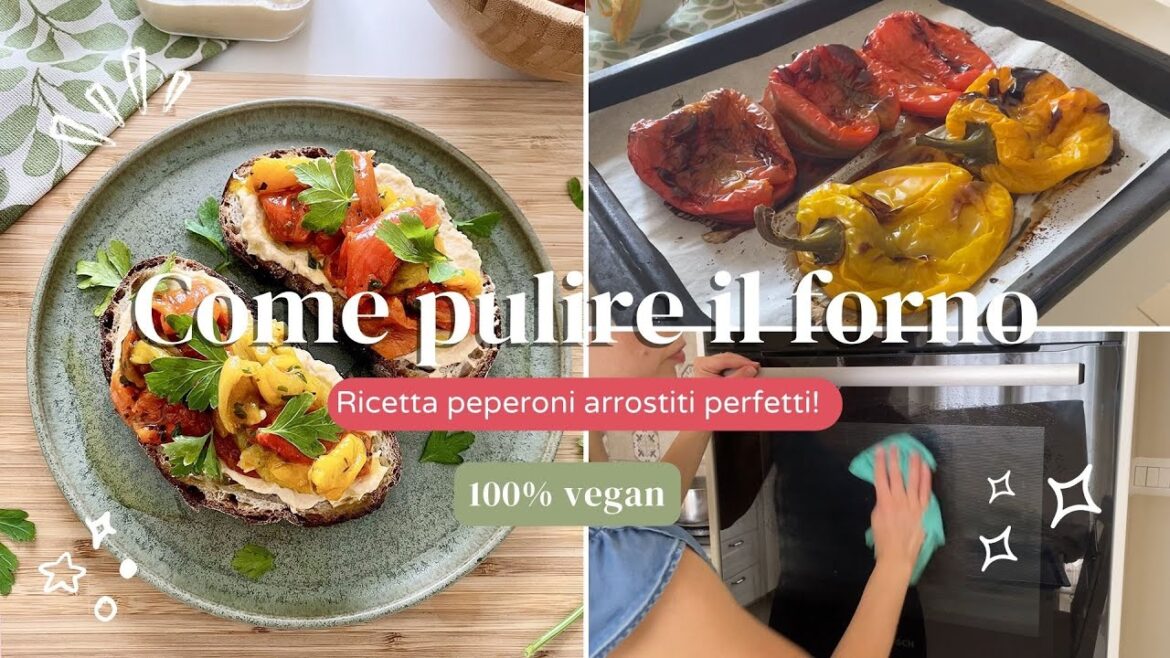 COME PULIRE IL FORNO, RICETTA PEPERONI ARROSTITI e Spesa al Mercato | Vlog