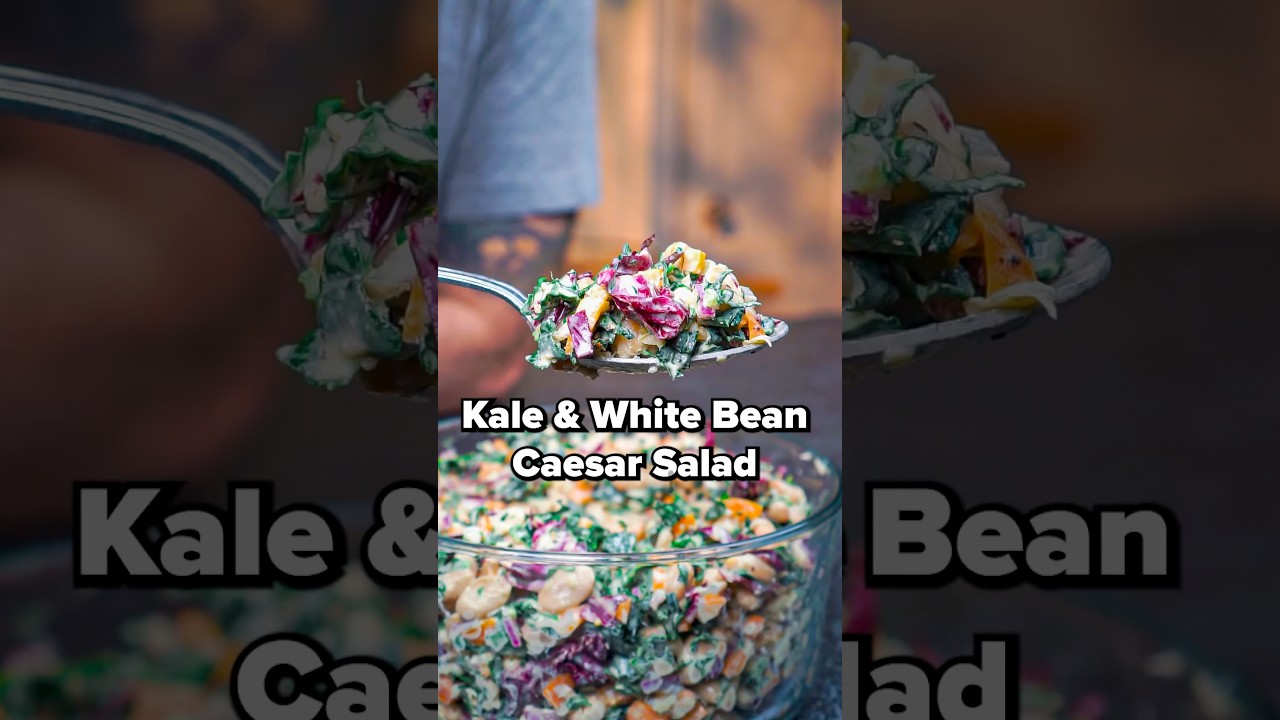 Kale & White Bean Caesar Salad Dining and Cooking