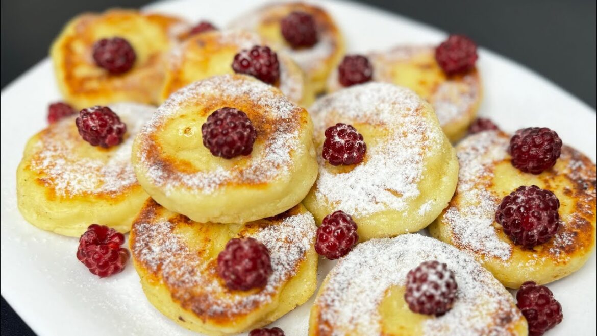 WIE Donuts! Das Köstlichste und Luxuriöseste  Frühstück in 10 Minuten!Hüttenkäsepfannkuchen!