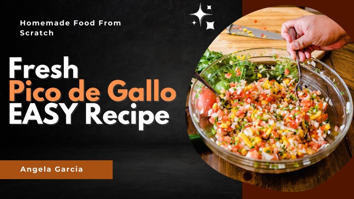 Restaurant-Style Pico de Gallo in Minutes (Fresh & Easy!) | Homemade Food From Scratch