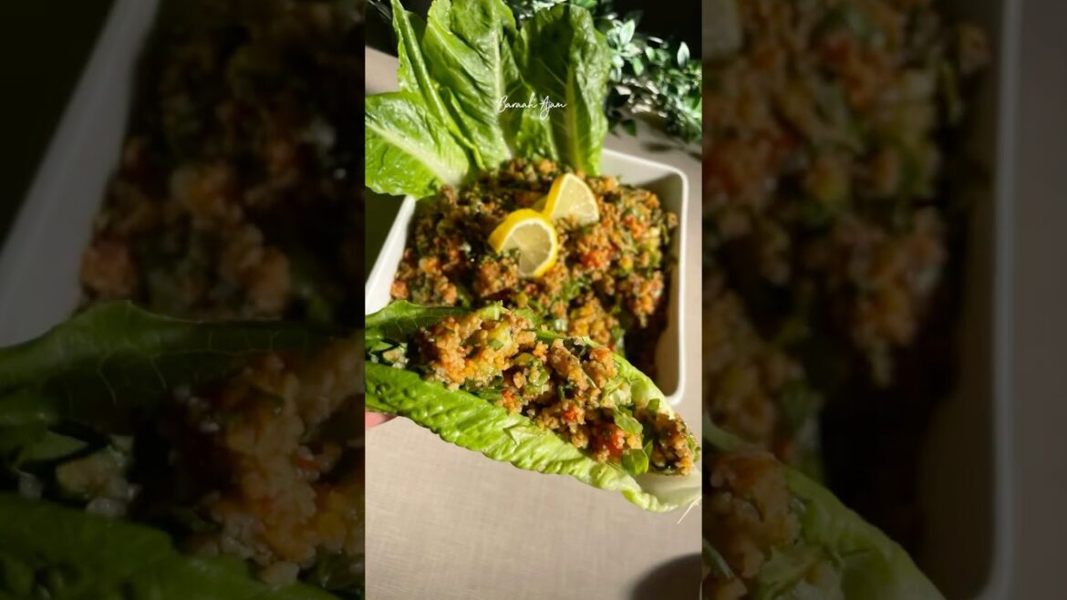 سلطة Kisir التركية / التبولة الارمنية / الايتش سلطة Kisir التركية / التبولة الارمنية / الايتش