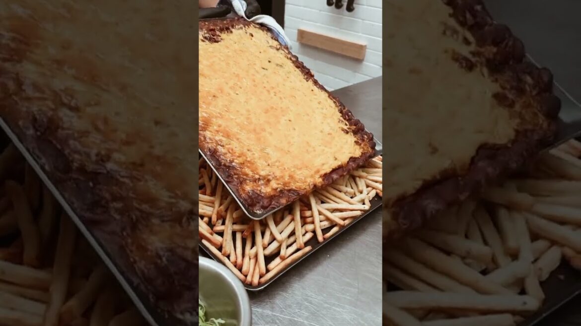 Loaded Hot Dog Chili Cheese Fries! Treat yourself to the ultimate snack with this recipe #food #ribd