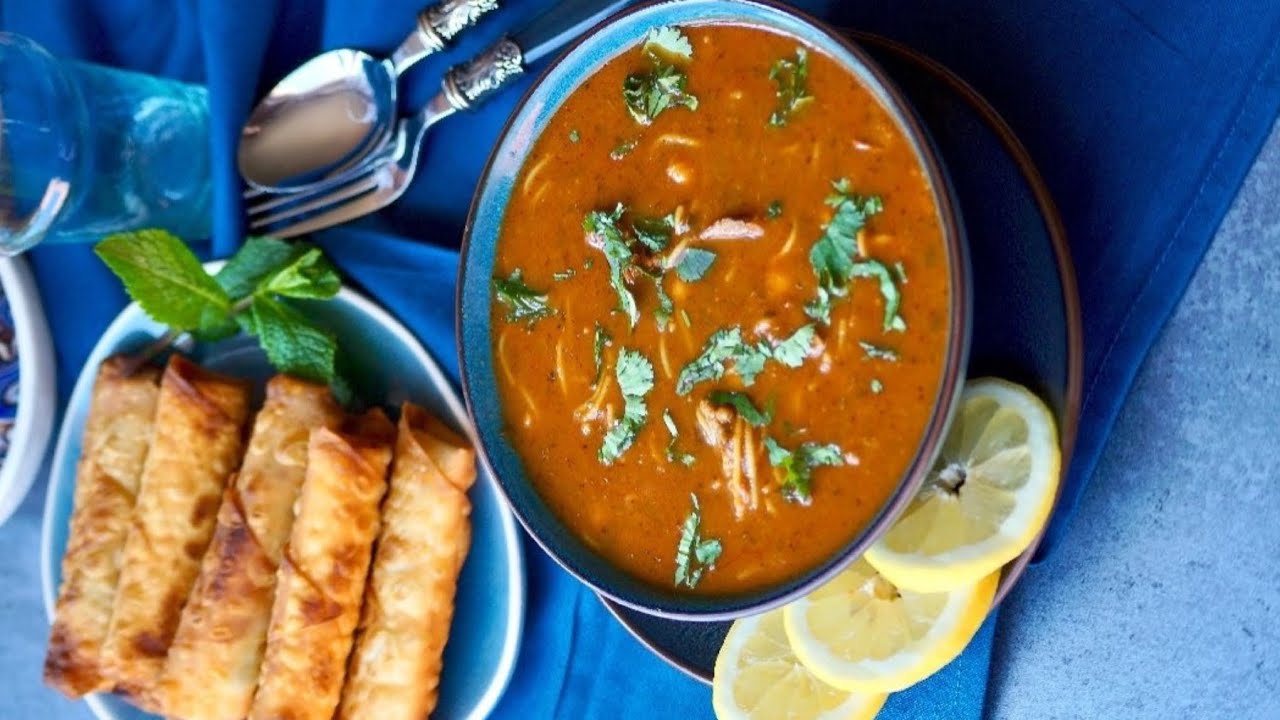 How to Make Authentic Moroccan Harira Soup الحريرة المغريبيةEasy