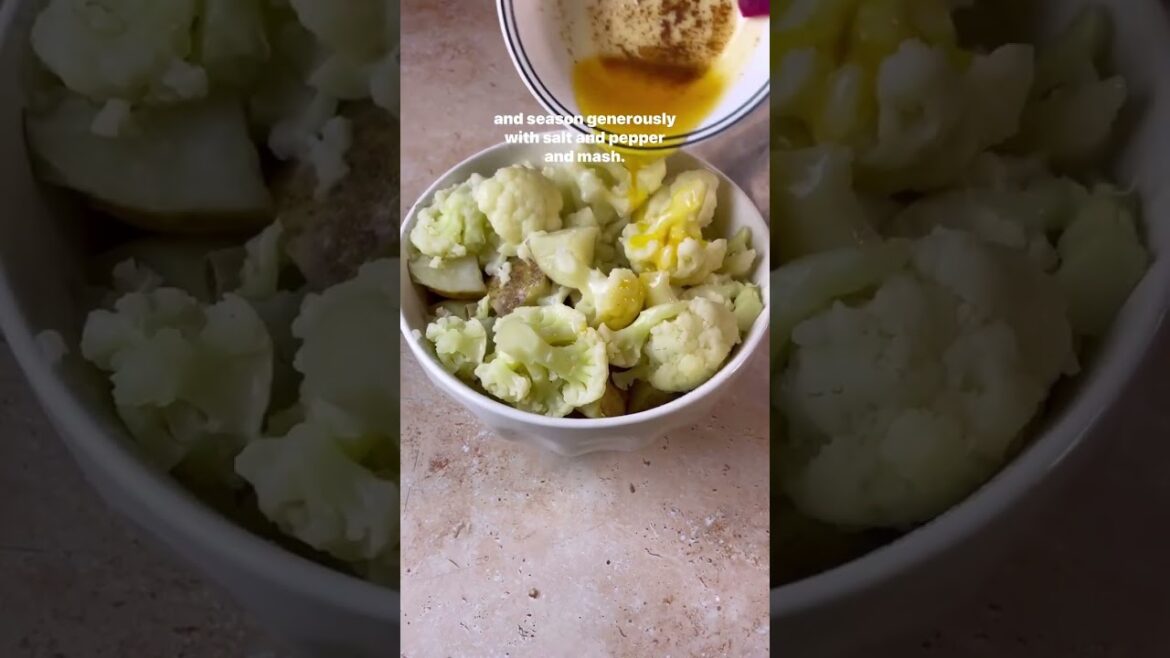 Brown Butter Roasted Garlic Cauliflower Mash Brown Butter Roasted Garlic Cauliflower Mash