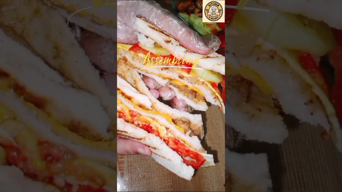 Easy Club Sandwich recipe #shorts Easy Club Sandwich recipe #shorts