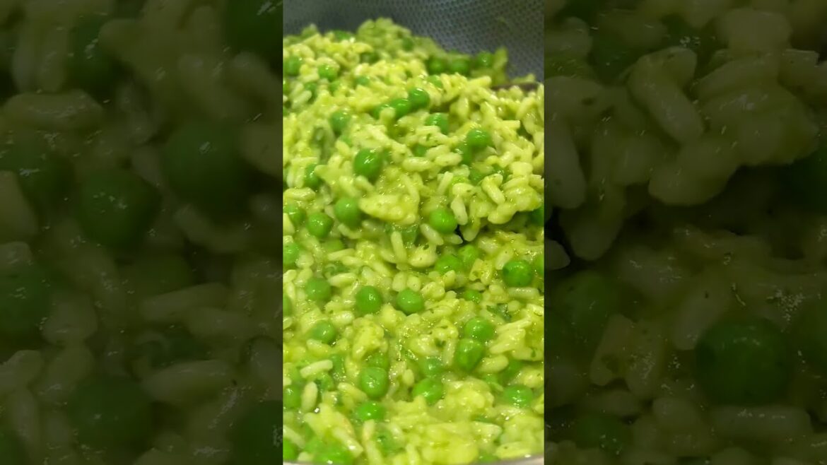 Maple-Dijon Glazed Crispy Salmon with Pesto Risotto  I  #fallrecipes