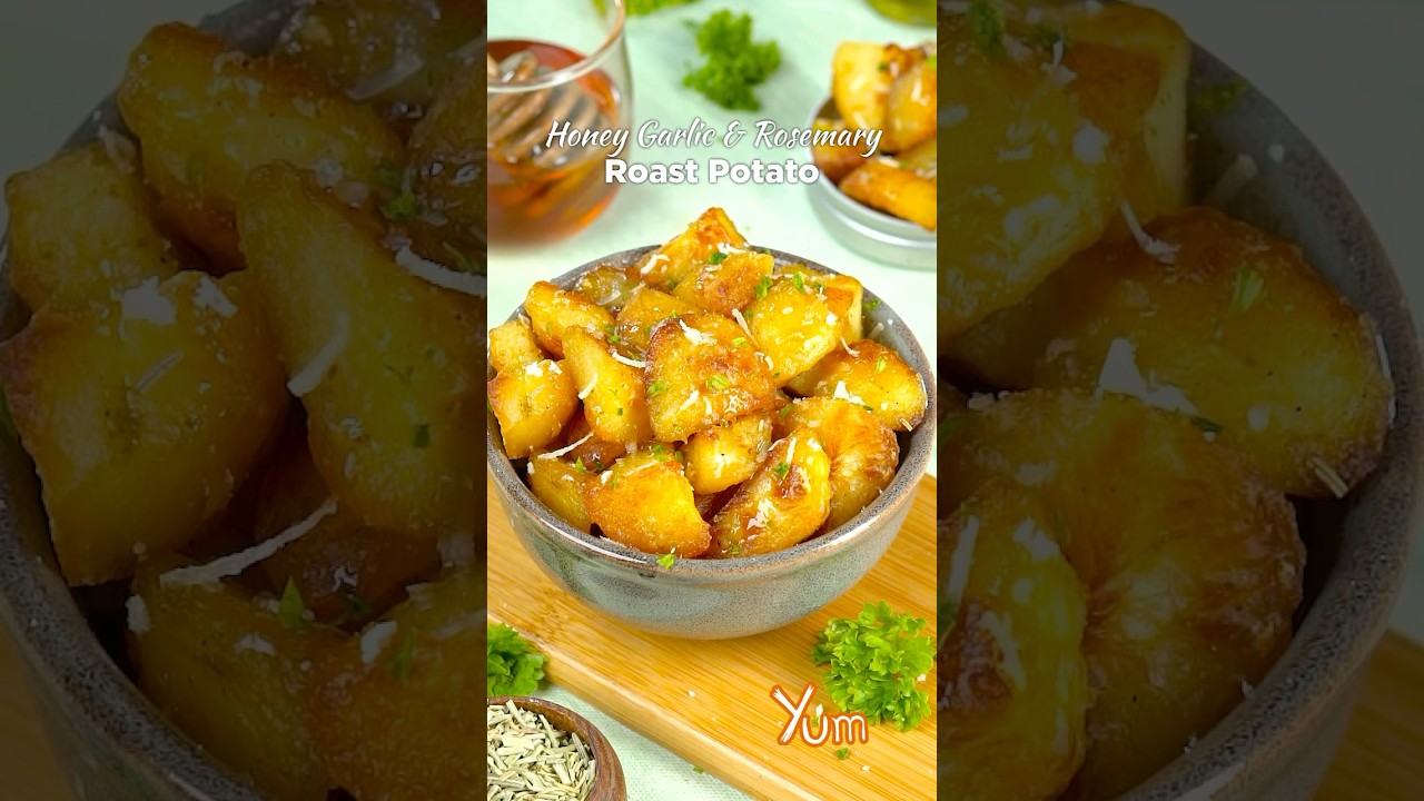 Honey Garlic & Rosemary Roast Potato Dining and Cooking