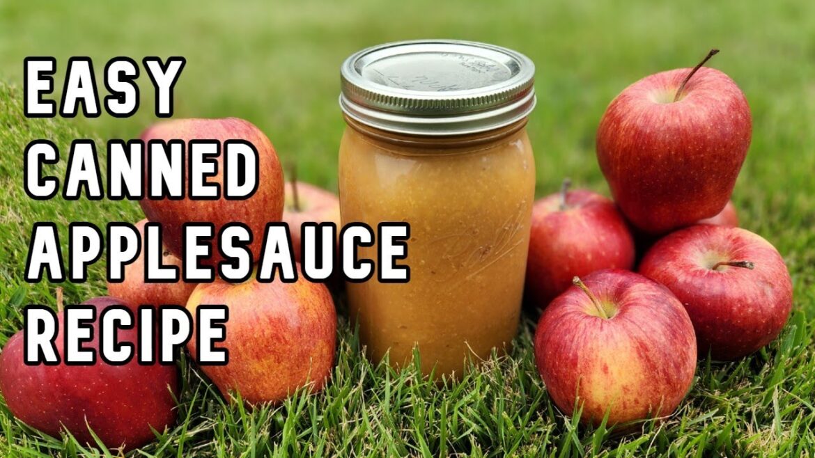 Homemade canned applesauce recipe