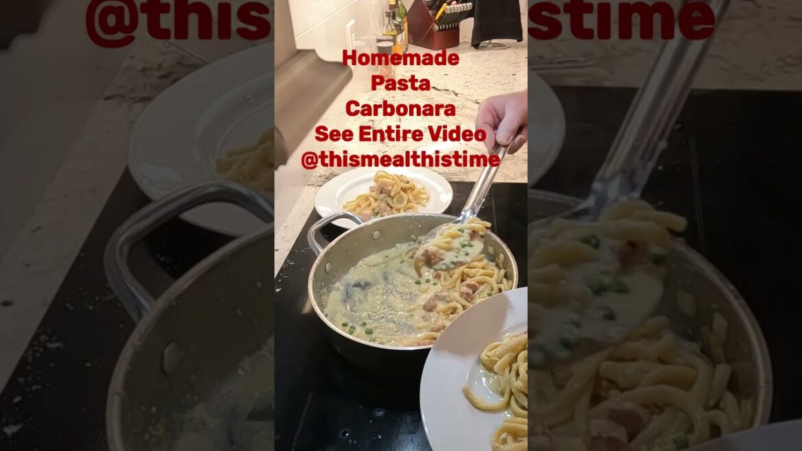 This Carbonara is so easy and delicious!