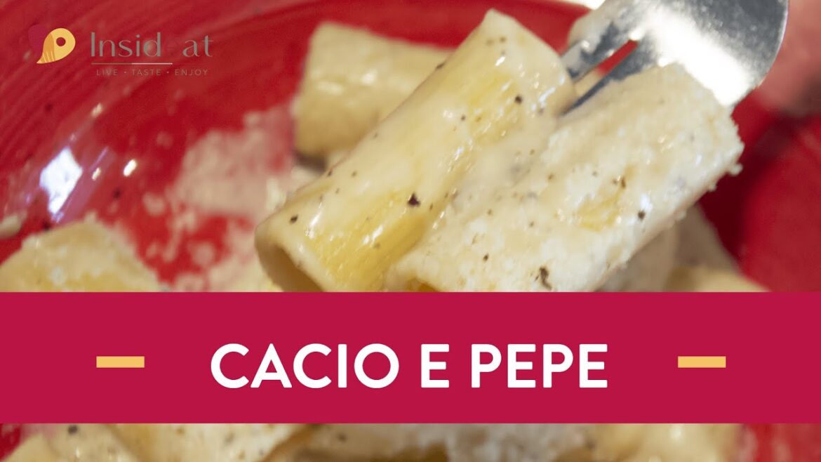 Rigatoni cacio e pepe the originale recipe of roman kitchen