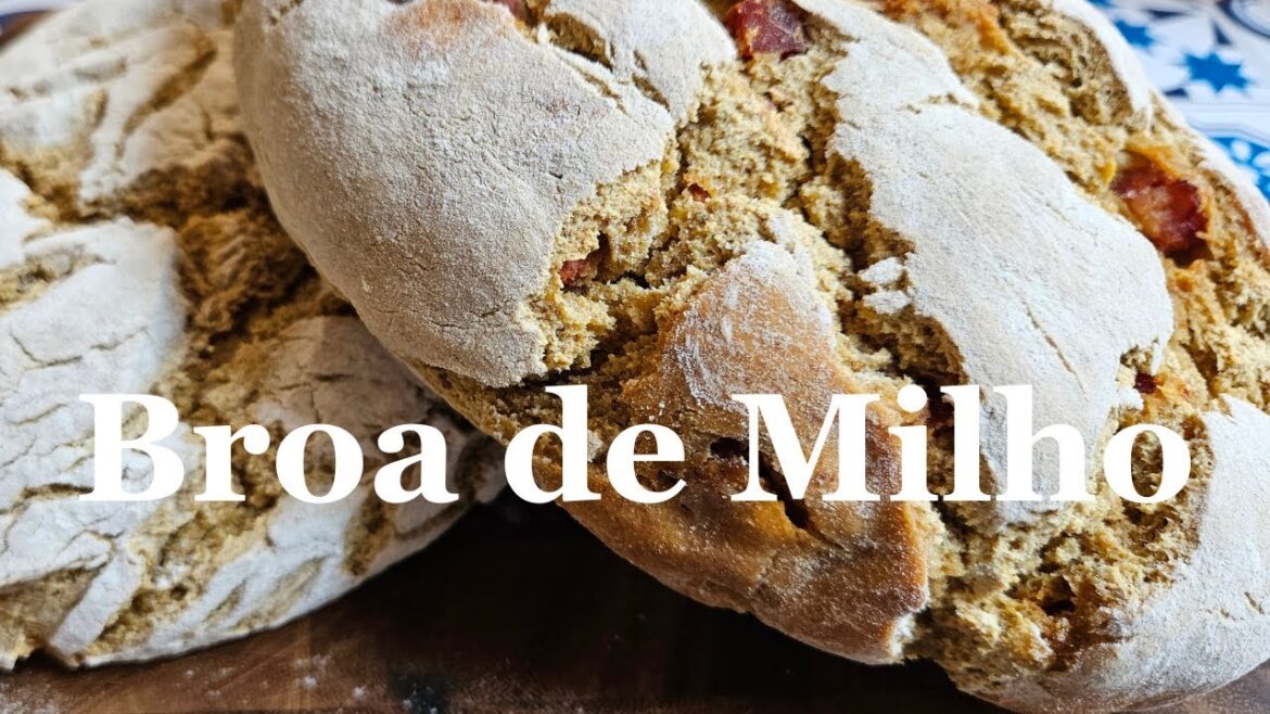 Deliciously Easy Portuguese Corn Bread With Chouriço - Broa de Milho