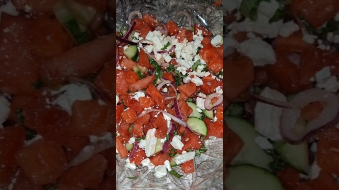 WATERMELON SALAD! #delicious