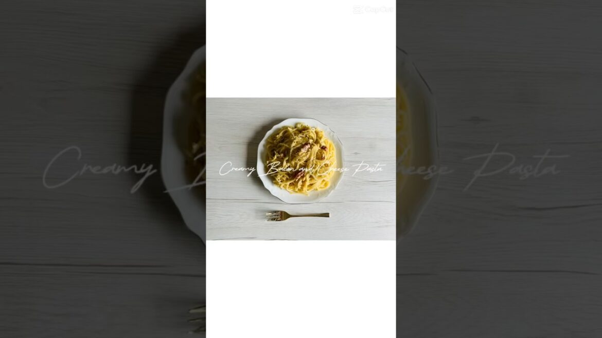 【激ウマ】めちゃくちゃ美味しいベーコンチーズクリームパスタの作り方