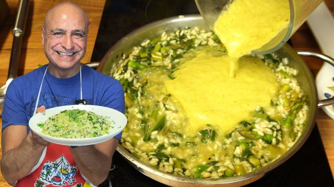 CREAMY ASPARAGUS & SPINACH RISOTTO CREAMY ASPARAGUS & SPINACH RISOTTO