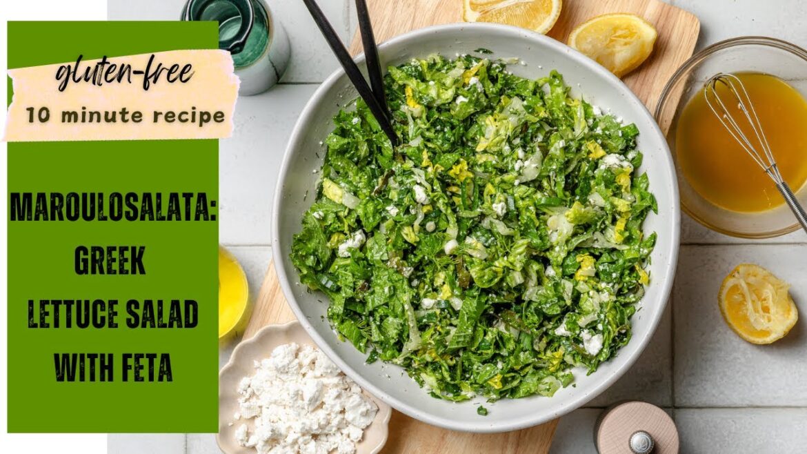 MAROULOSALATA Greek Lettuce and Feta Salad