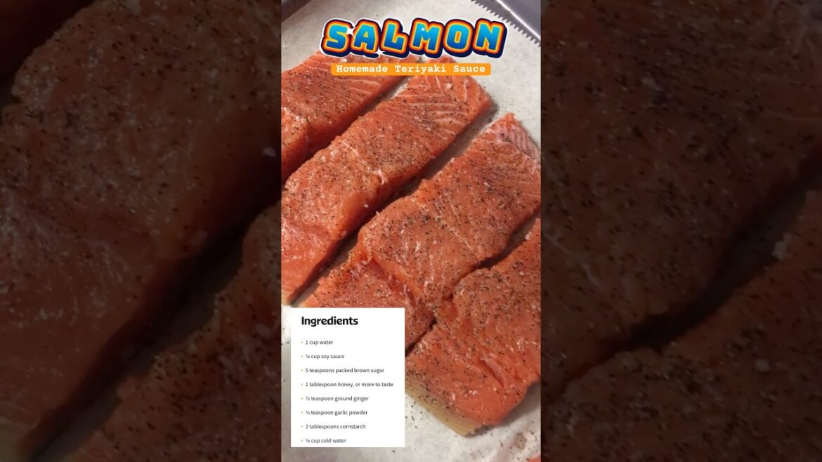 Restaurant’s style Salmon with homemade Teriyaki Sauce #shorts Restaurant’s style Salmon with homemade Teriyaki Sauce #shorts