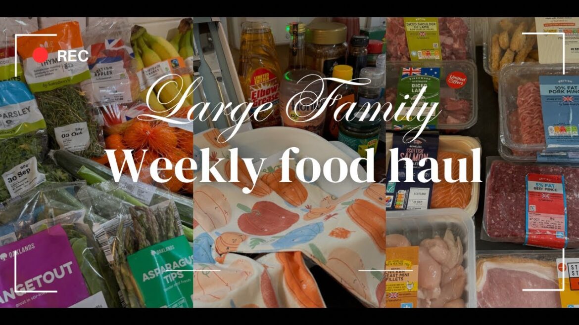 Large family weekly food haul & meal plan Large family weekly food haul & meal plan