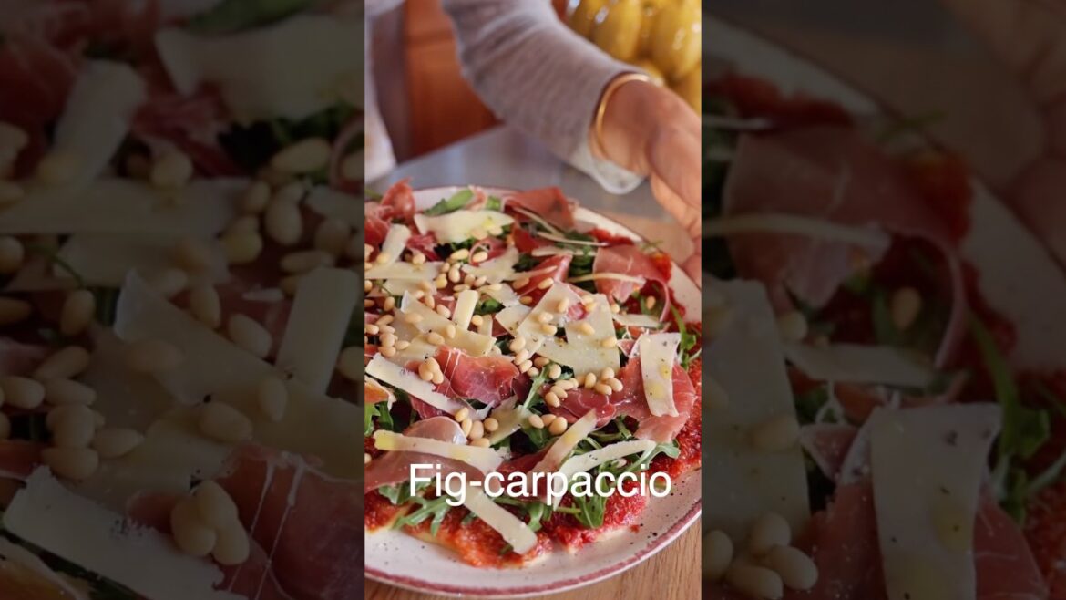 Das beste Carpaccio, das Sie je gegessen haben! #feigen #abendessen #rezept