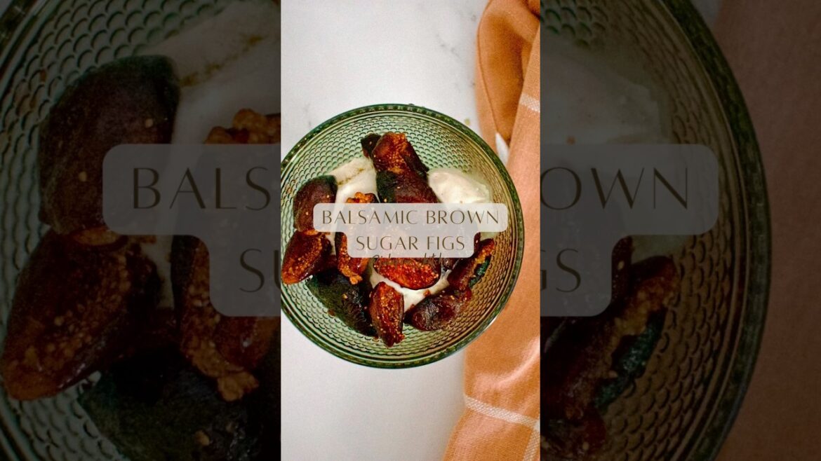 Balsamic Brown Sugar Glazed Figs (recipe link in description) #glutenfreerecipes #dessert #recipe
