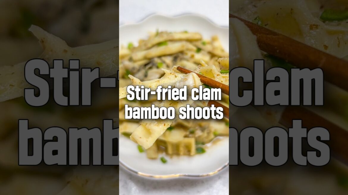 Stir-fried clam bamboo shoots / Korean food recipe Stir-fried clam bamboo shoots / Korean food recipe