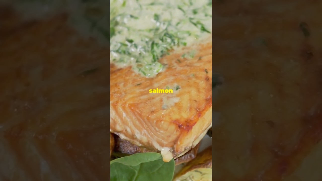 5Minute Salmon with Creamy Herbed Sauce Quick & Delicious!! Dining and Cooking