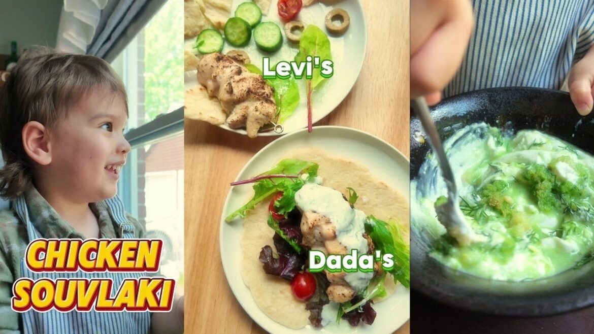 Levi makes CHICKEN Souvlaki!