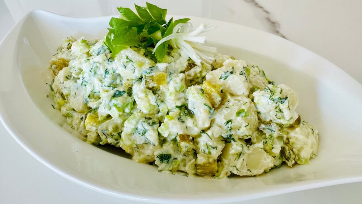 Quick & Delicious Potato & Green Onion Salad| Easy Recipe in Minutes! ASMR Quick & Delicious Potato & Green Onion Salad| Easy Recipe in Minutes! ASMR