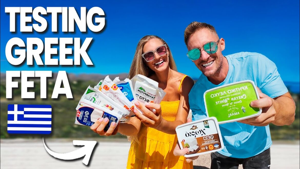 Foreigners trying Top Greek Feta Brands and Ranking them!   Finding the Best Feta in Greece