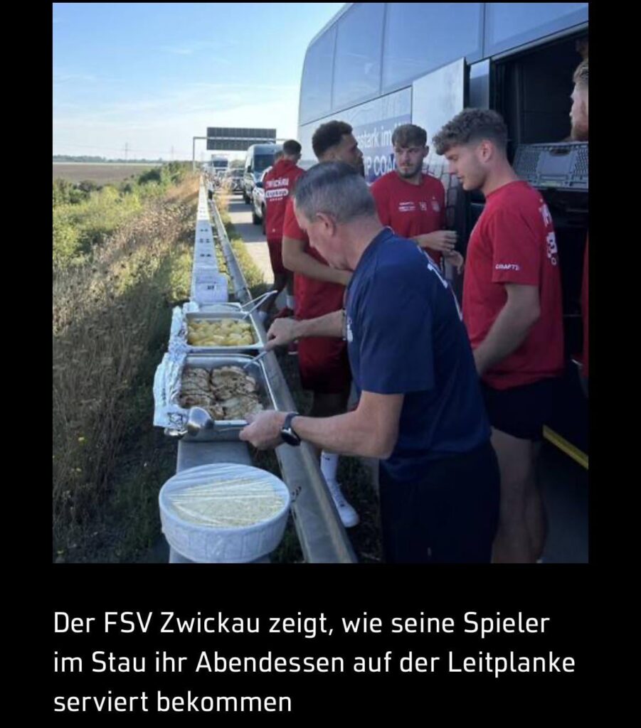 Eating off the crash barrier