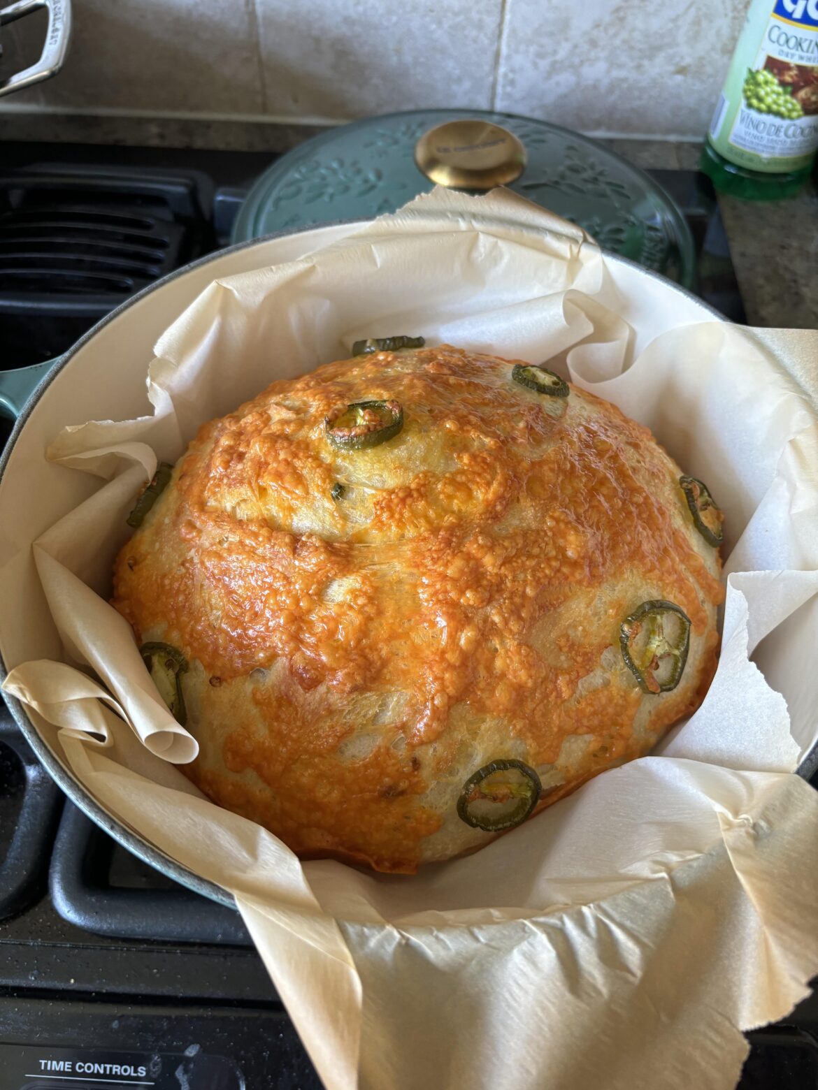 First attempt at a flavored bread 🧀🌶️