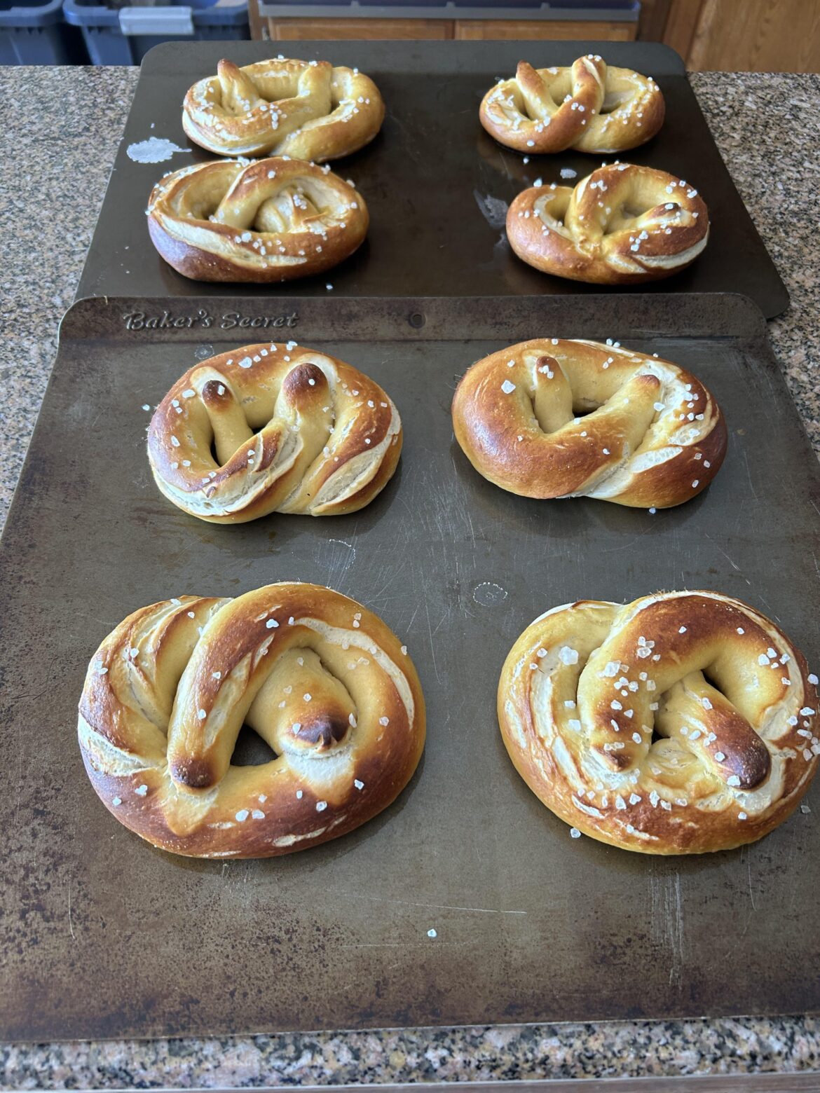 Made pretzels for the first time today and they came out fantastic!