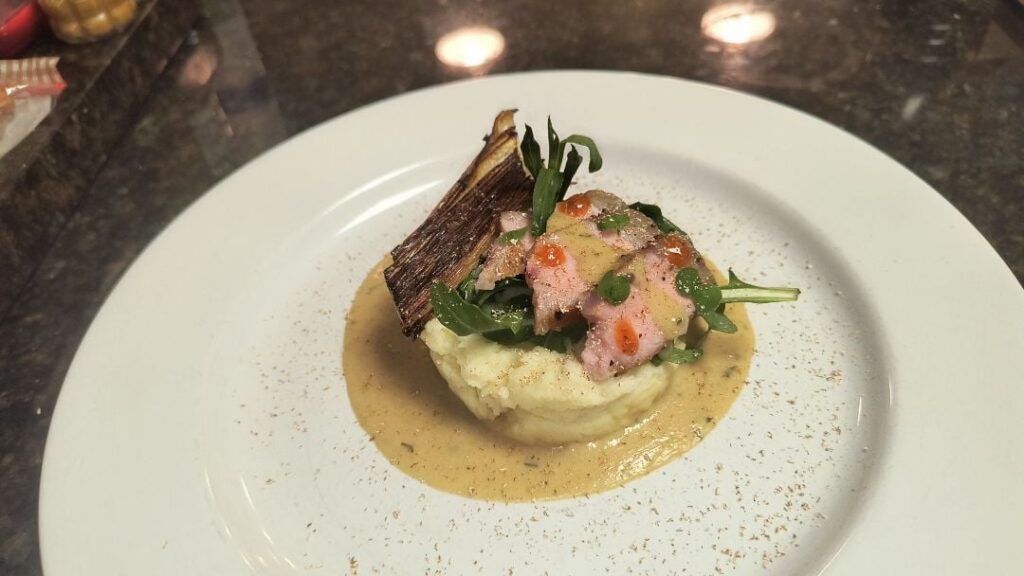 Seared Veal Chop with Sauce Estragon.