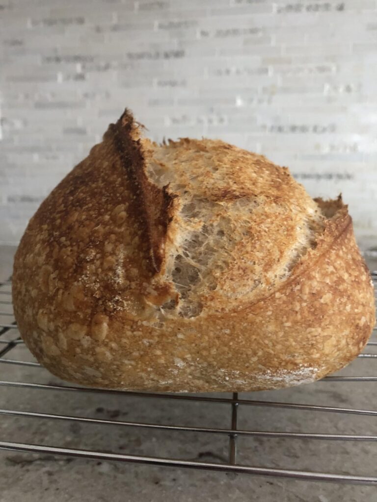 Pretty sure it’s underproofed. But finally an acceptable loaf😭