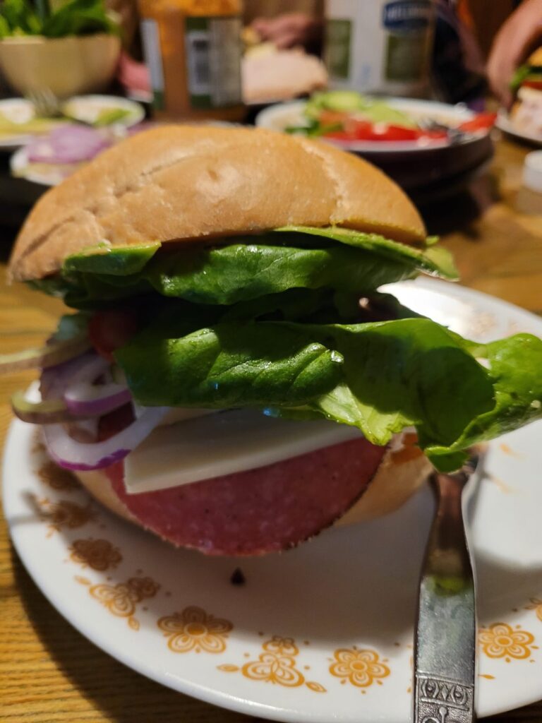 I made sandwiches for dinner for a week