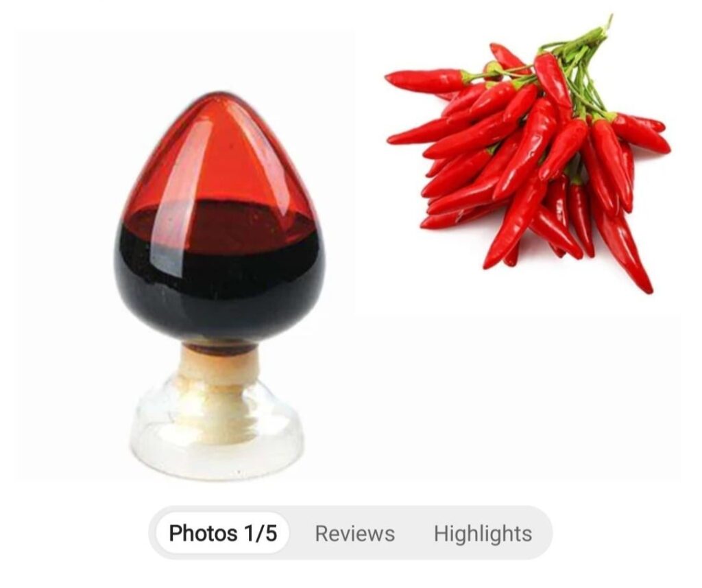 When you're looking for pure capsaicin on Alibaba: