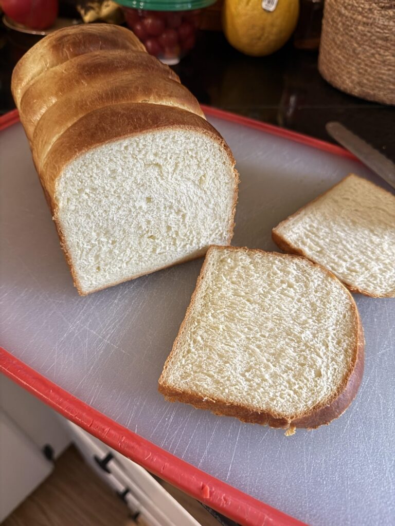 First time Hokkaido milk bread loaf