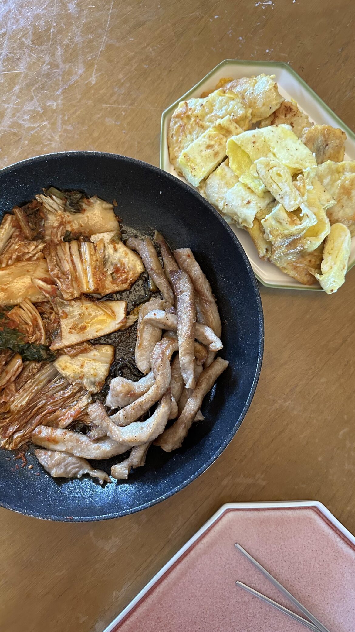 KBBQ with fried KIMCHI