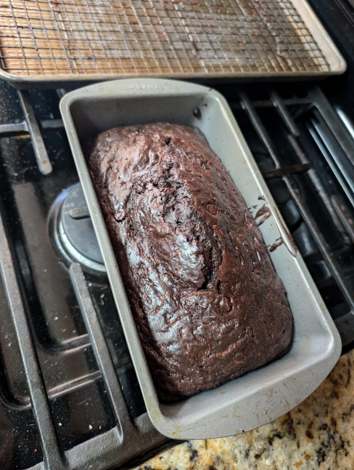 Didn't get a pic of this on the smoker, but I did a double dark chocolate zucchini bread this weekend