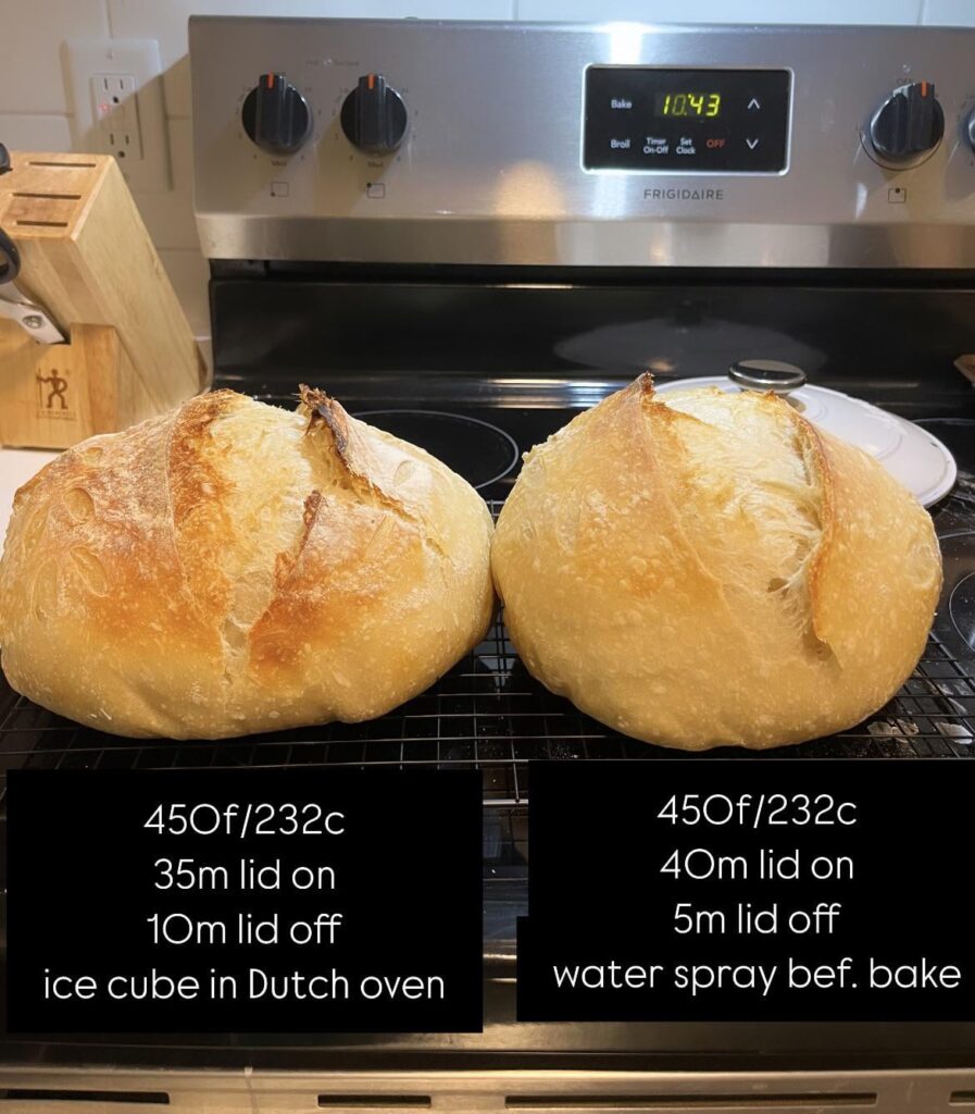 Different time baking with lid on vs. off