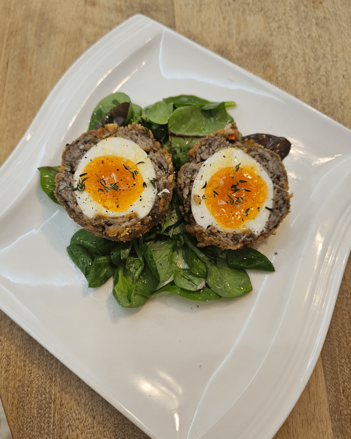 Pork and black pudding scotch egg