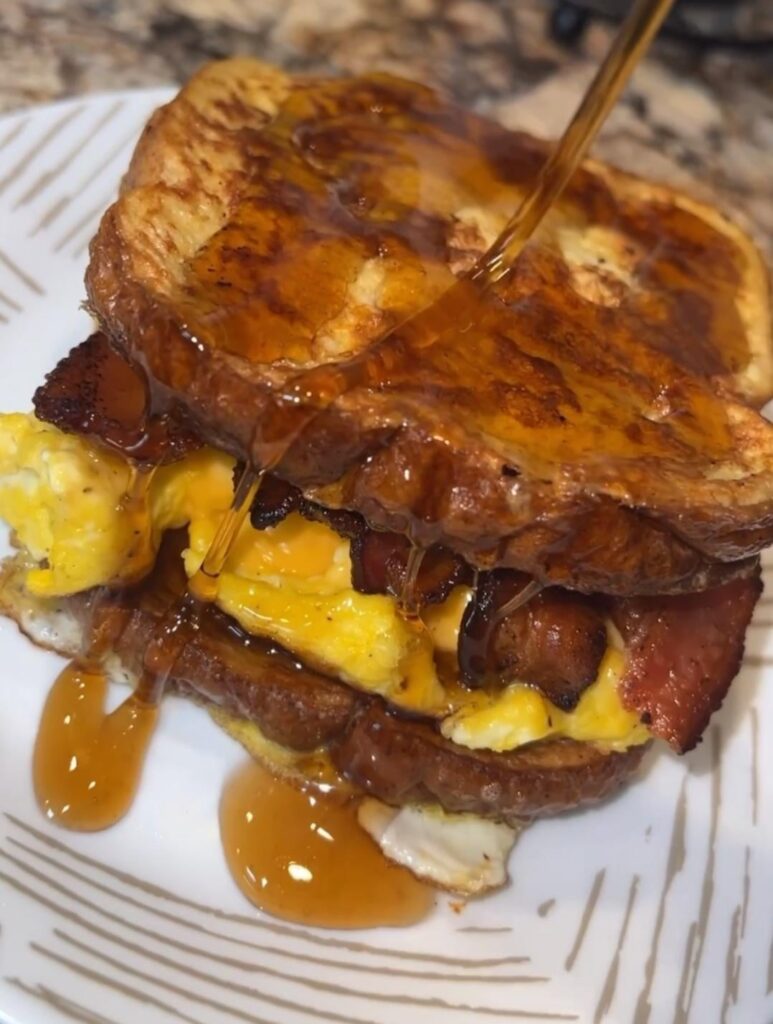 French Toast breakfast sandwich