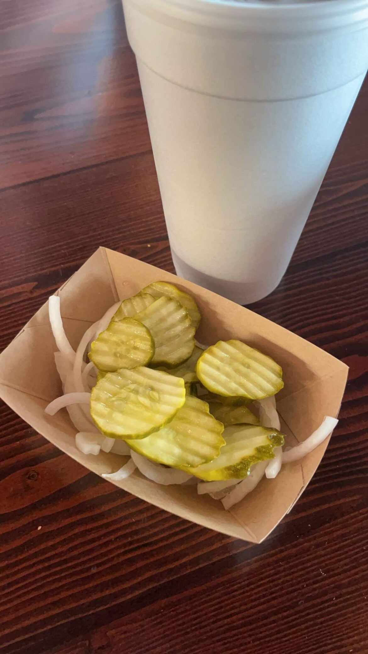Complementary toppings at our local bbq place