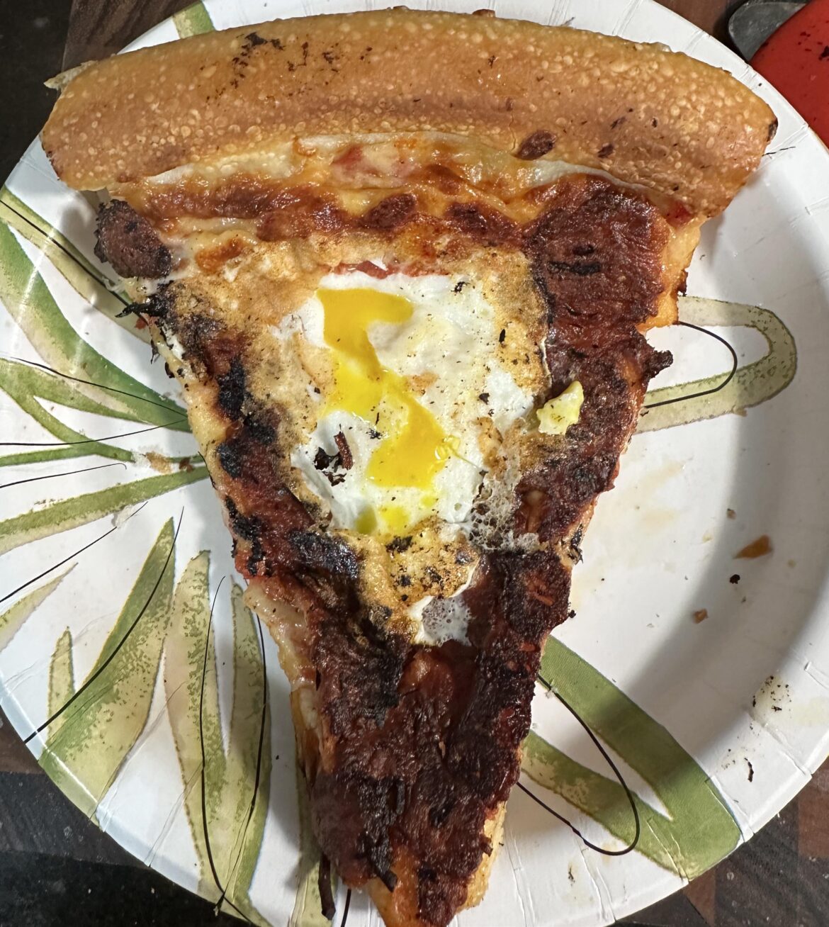 Eggs in a basket…except pizza