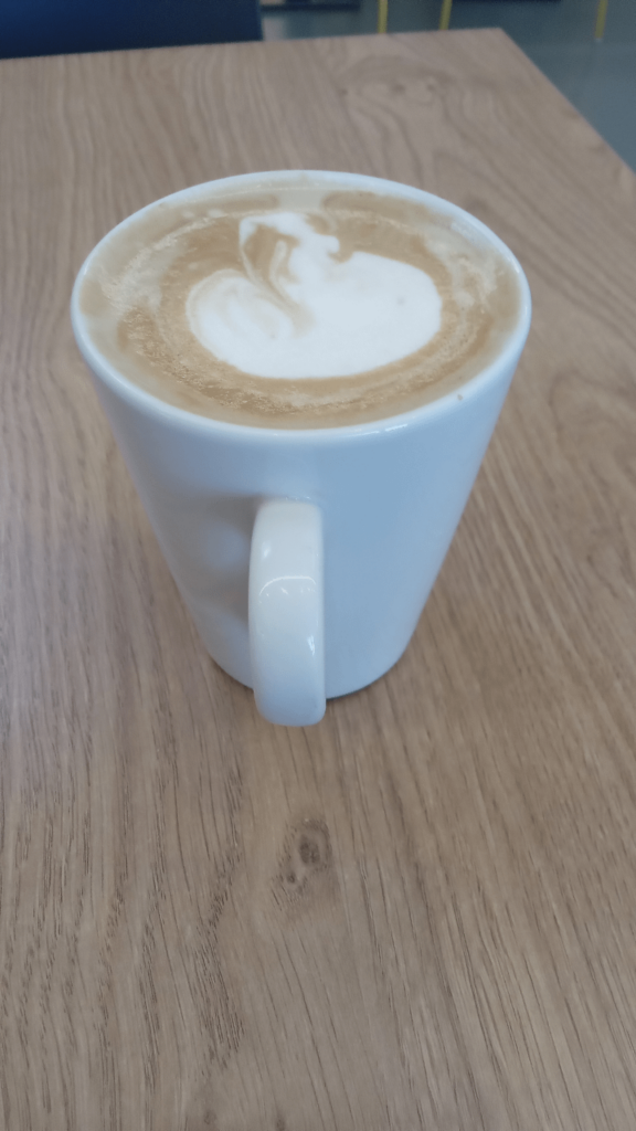 Nice creamy coffee from the Mad Brothers Cafe