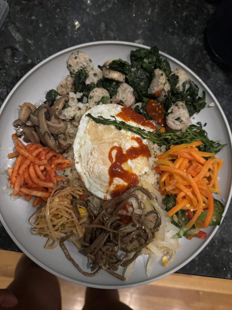 Huge Bibimbap Inspired Bowl @400 calories! Huge Bibimbap Inspired Bowl @400 calories!