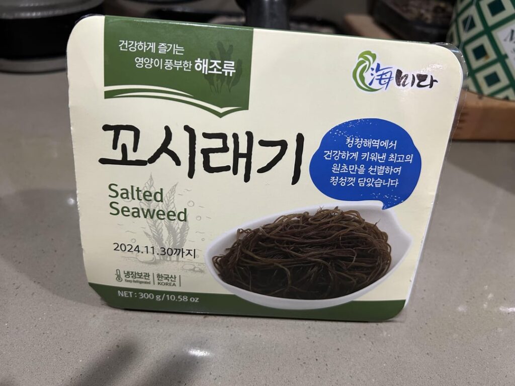 Bloated salted seaweed packaging