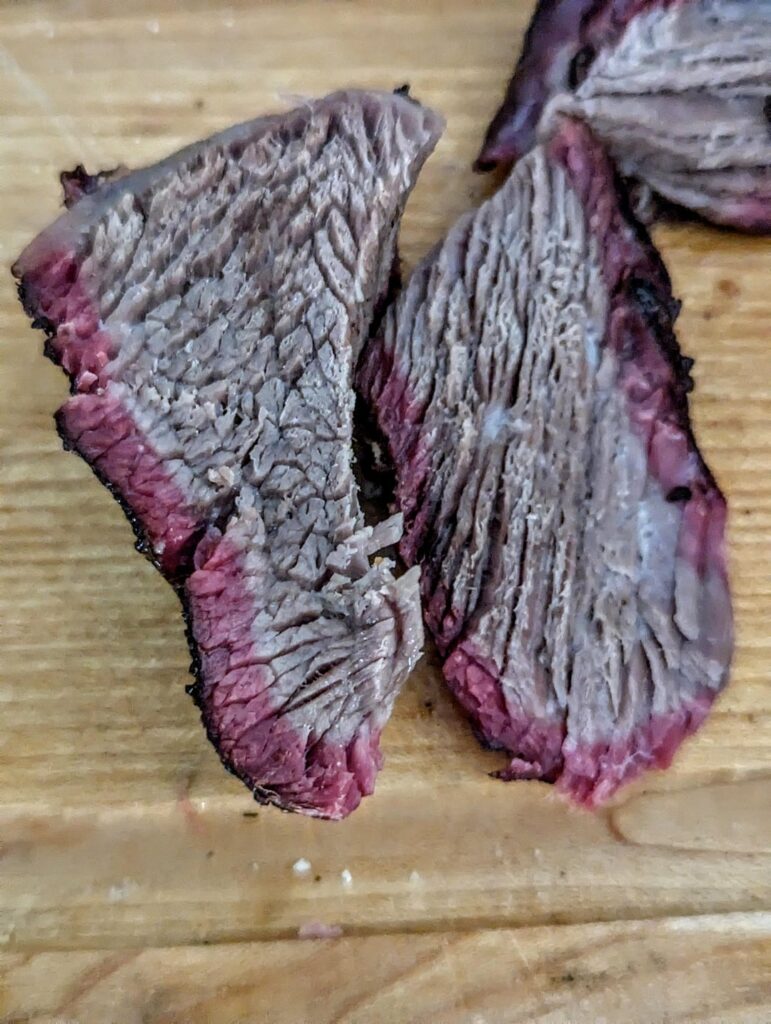 Pit Beans under Beef Blade Roasts