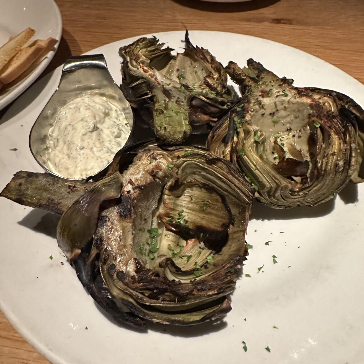 Grilled Artichokes at Bartlett's🔥