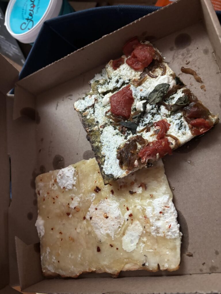 How many calories in thin crust pizza