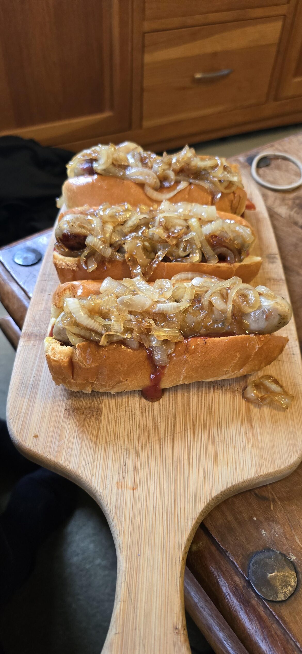 Last nights dirty onion dogs